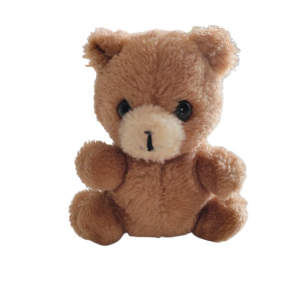 Vintage 5" R. Dakin 1978 Plush Tan Brown Teddy Bear Mini Stuffed Animal Korea